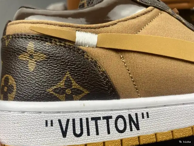 Rep TBK x Jordan OW Off-Louis 1 LOW Air AJ1 0504
